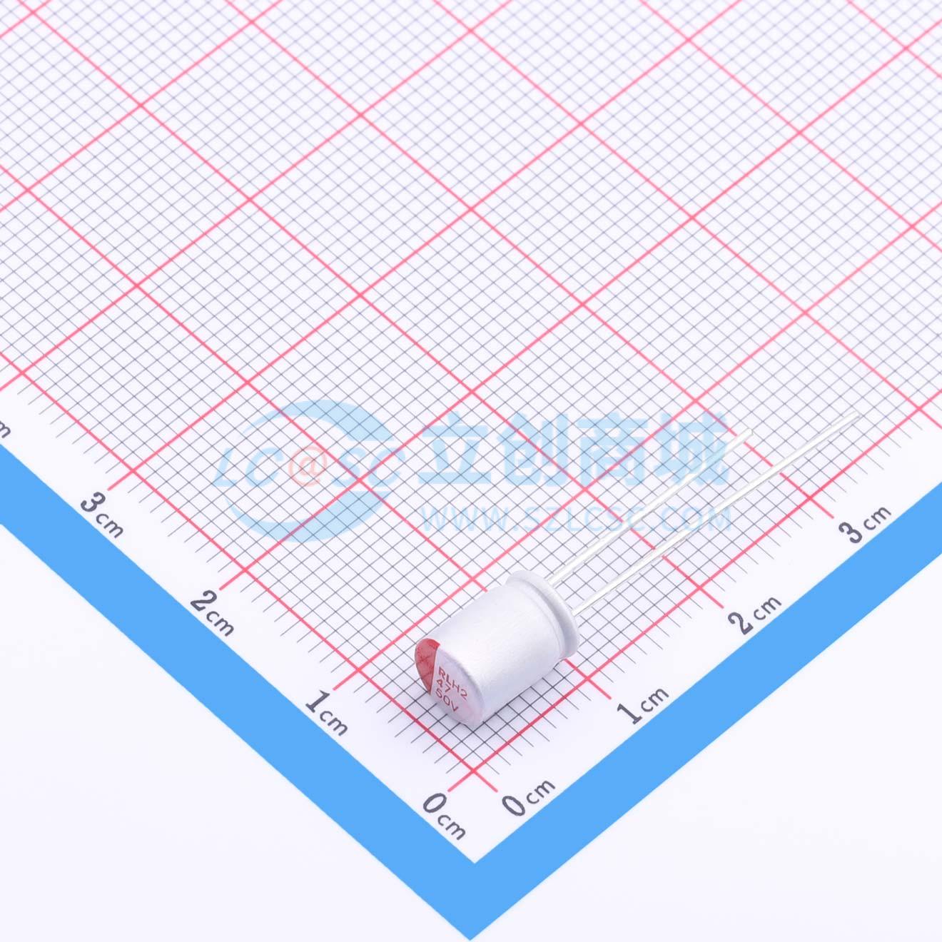 点击查看大图 RYH250V47UF6.3*8实物图