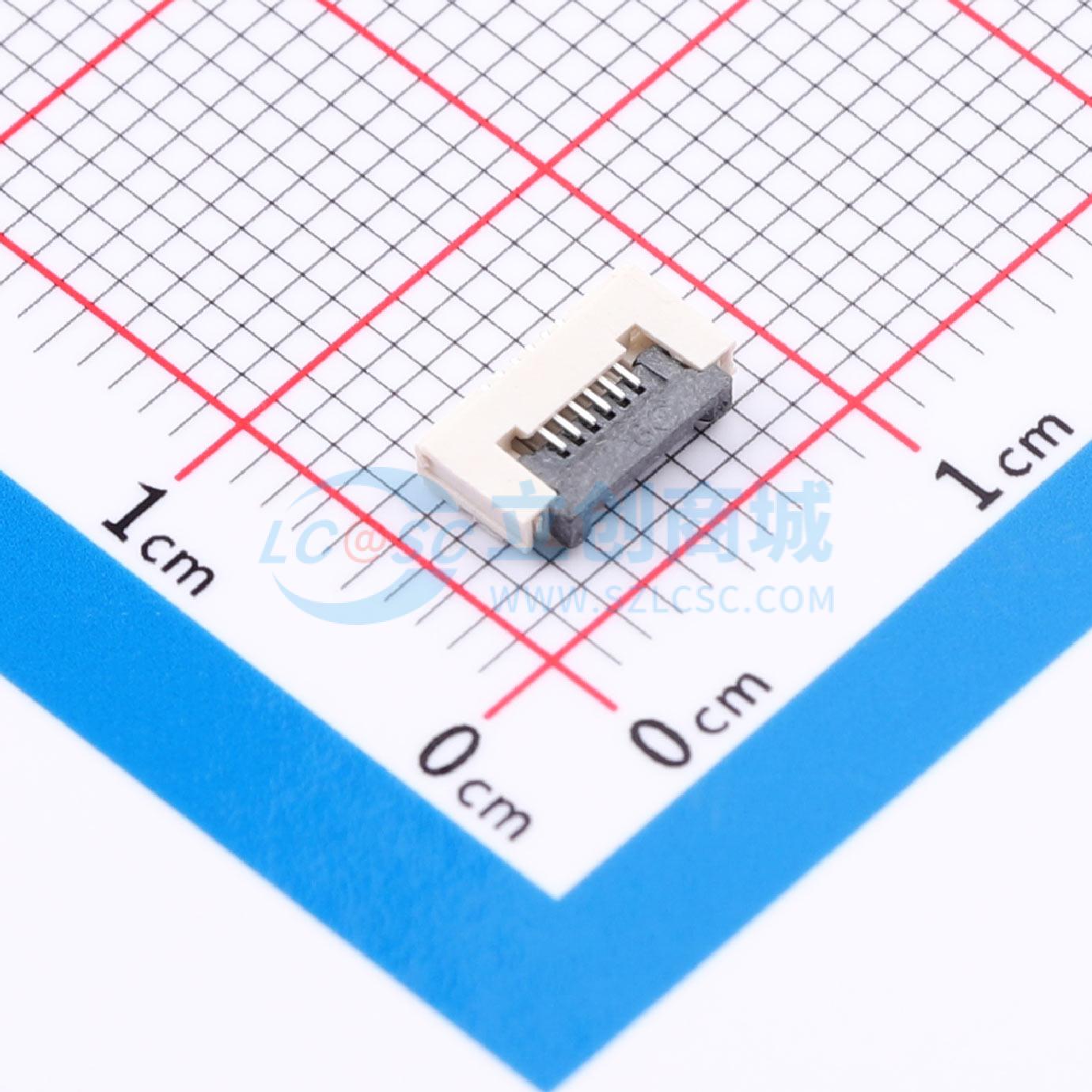 点击查看大图 FPC-6P-0.5PH1.5H-30254实物图