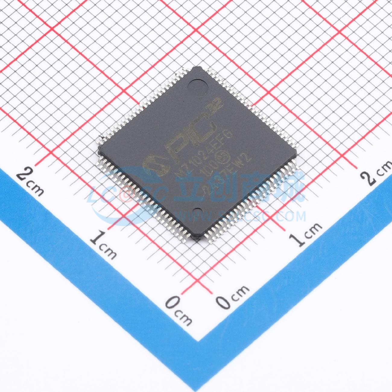 点击查看大图 PIC32MZ1024EFG100-I/PF实物图