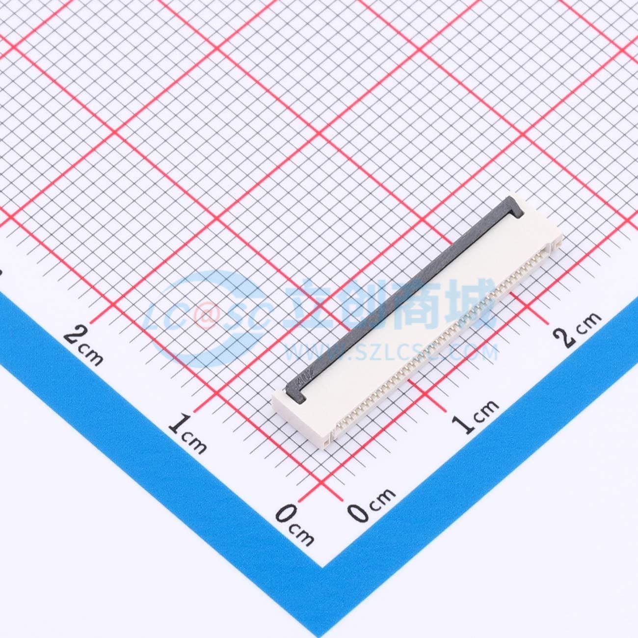 点击查看大图 FPC-40P-0.5PH2.0H-30251实物图