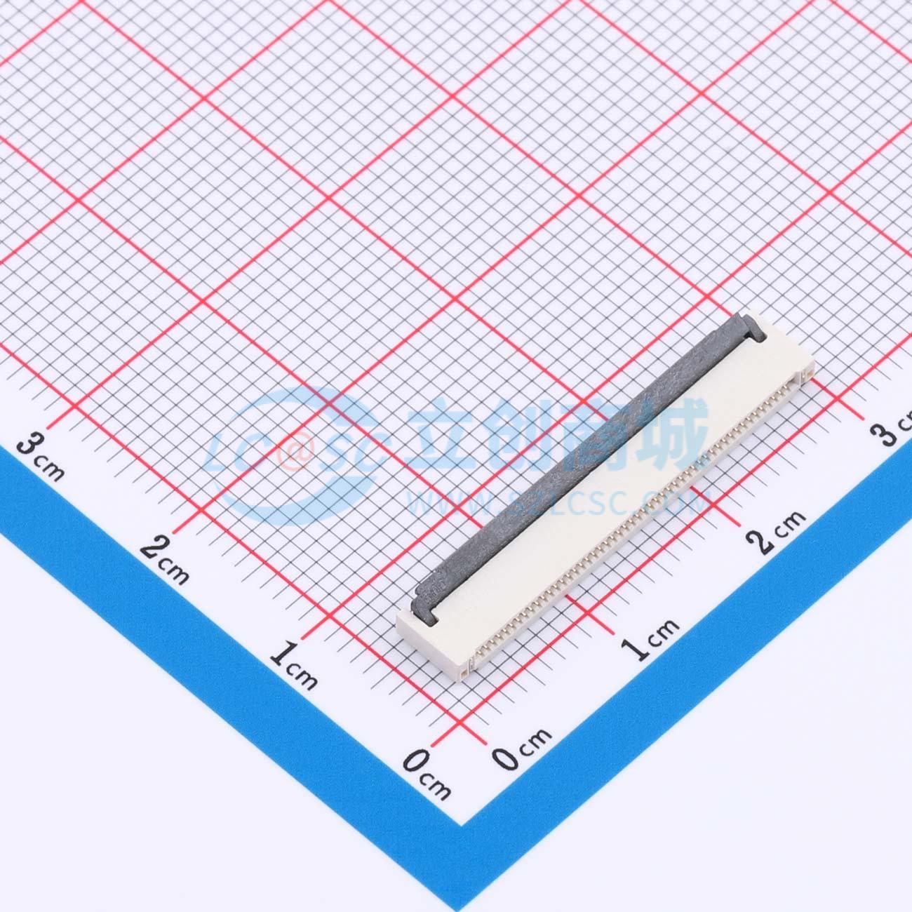 点击查看大图 FPC-50P-0.5PH2.0H-30252实物图