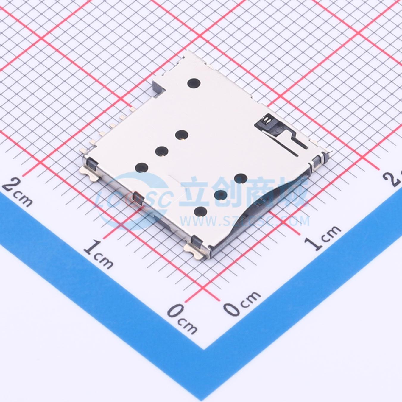 点击查看大图 MICRO SIM-6P-H1.35-30218实物图