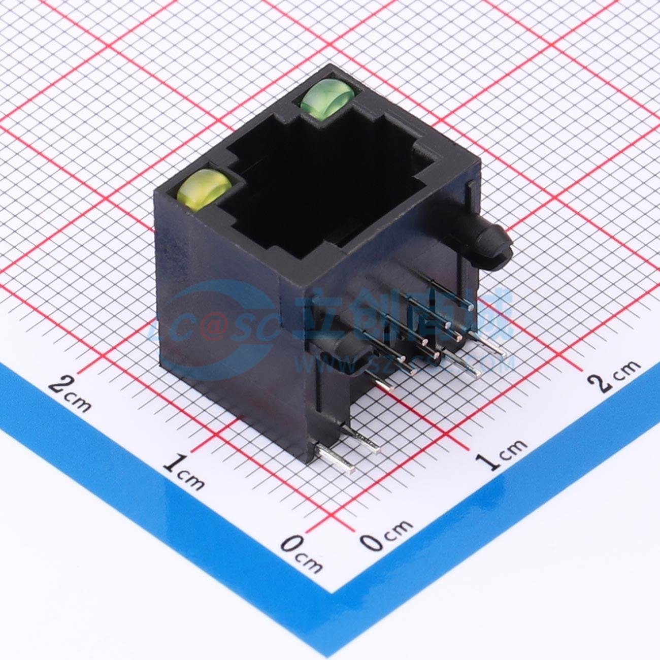 点击查看大图 LAIL-RJ45-LED2-BN-01G-WC实物图
